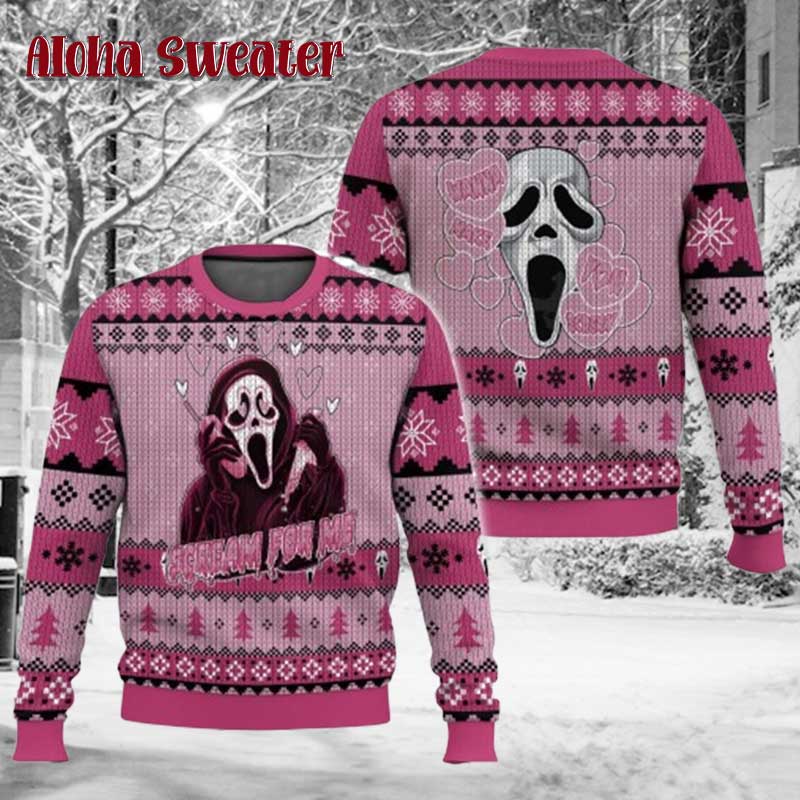 I Am Calling Ghostface Ugly Christmas Sweater - Holiday Gift product image 5