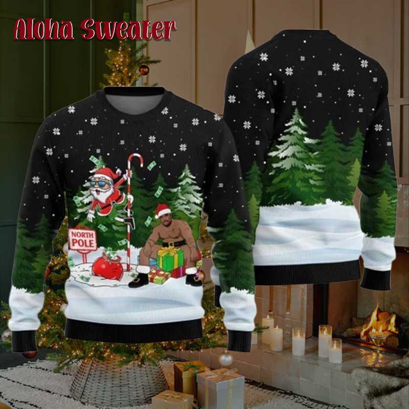 The Heart Package Barry Wood Ugly Christmas Sweater - Holiday Gift product image 5