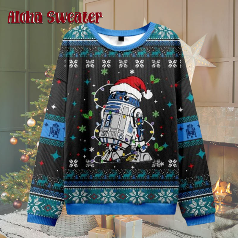 Halloween Night Darth Vader Star War Ugly Christmas Sweater - Holiday Gift product image 4