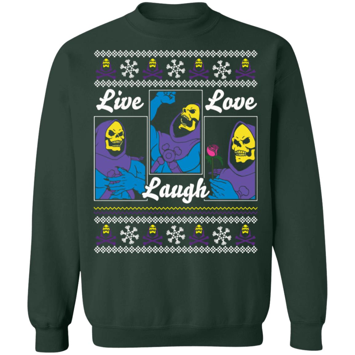 Death live laugh love Christmas Sweater - Holiday Gift product image 4