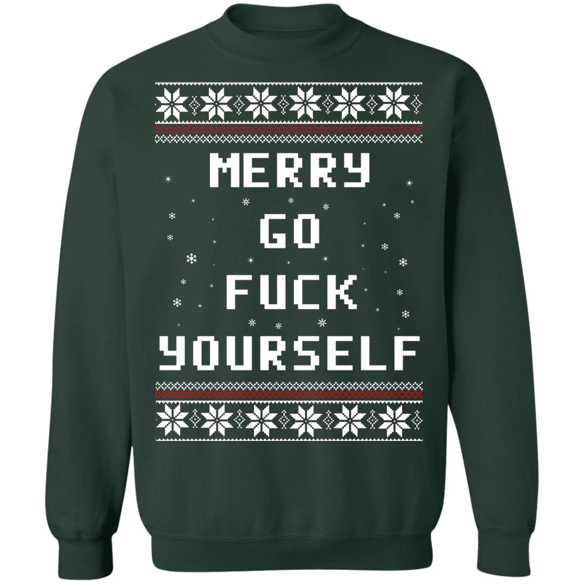 Merry go f*ck yourself Christmas Sweater - Holiday Gift product image 4