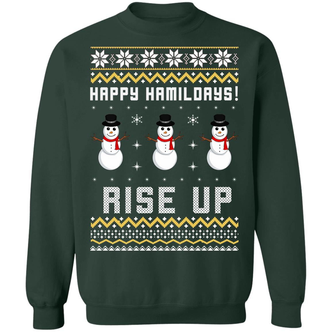 Happy Hamildays rise up Christmas Sweater - Holiday Gift product image 4