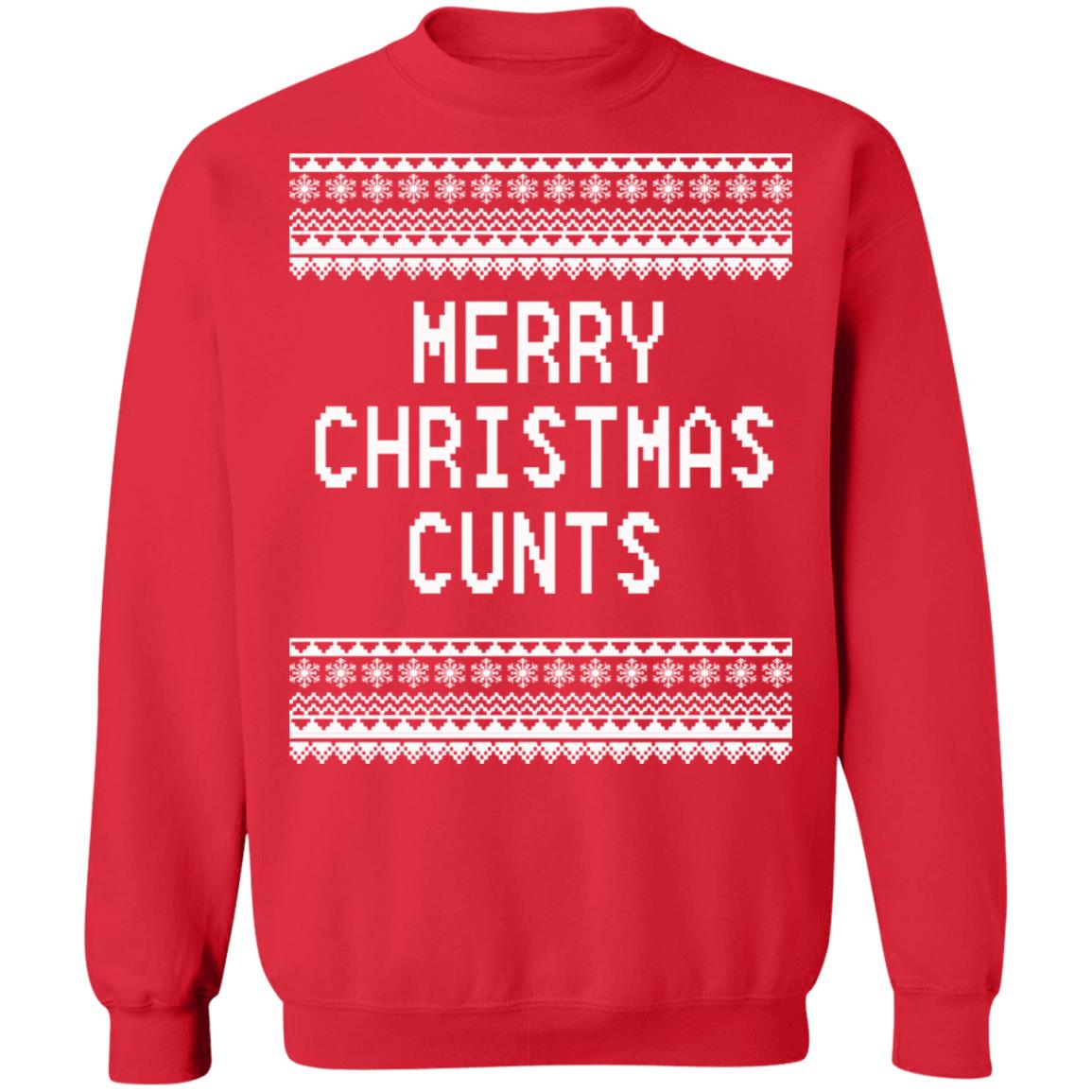 Merry Christmas C*nts Christmas Sweater - Holiday Gift product image 4