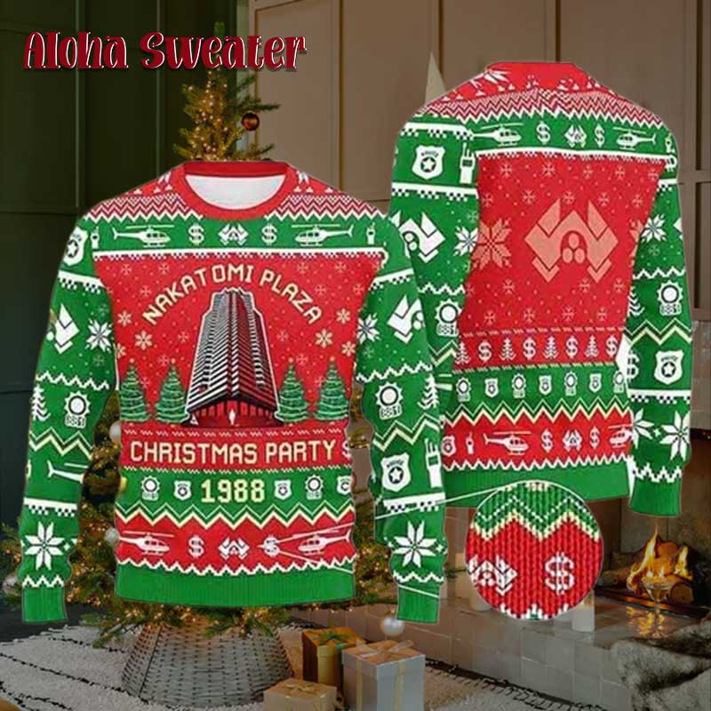 Hans Gruber Die Hard Ugly Christmas Sweater - Gift Idea product image 5