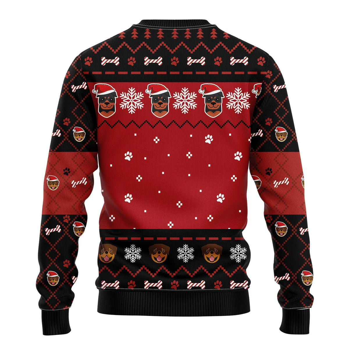 Rottweiler 3D 3D Ugly Christmas Sweater - Holiday Gift product image 2