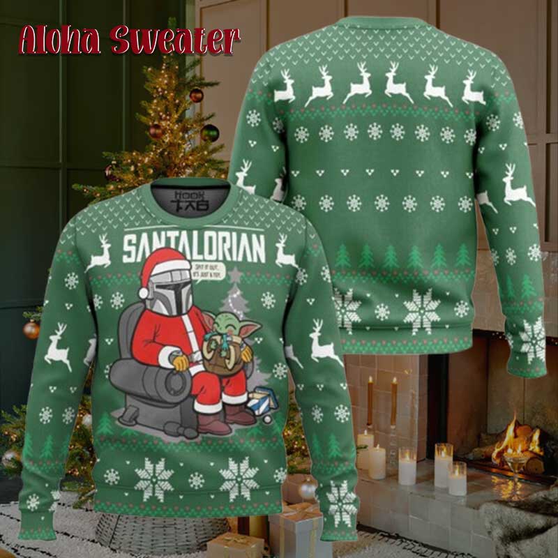This Is My Friend Baby Yoda Ugly Christmas Sweater - Holiday Gift product image 5