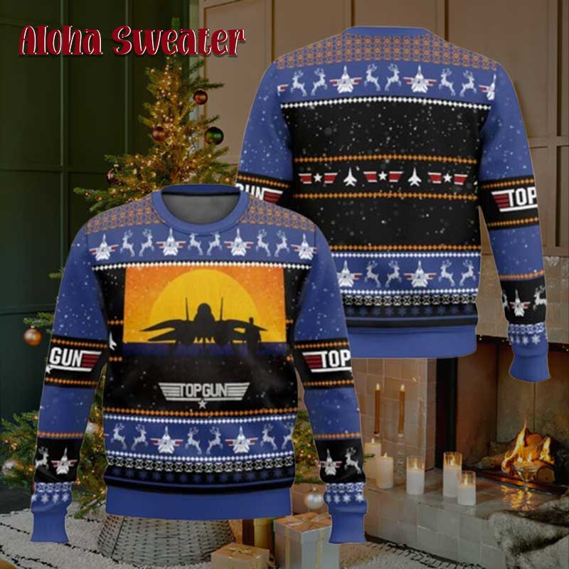 Top Gun Foreign Relations Ugly Christmas Sweater - Holiday Gift product image 5