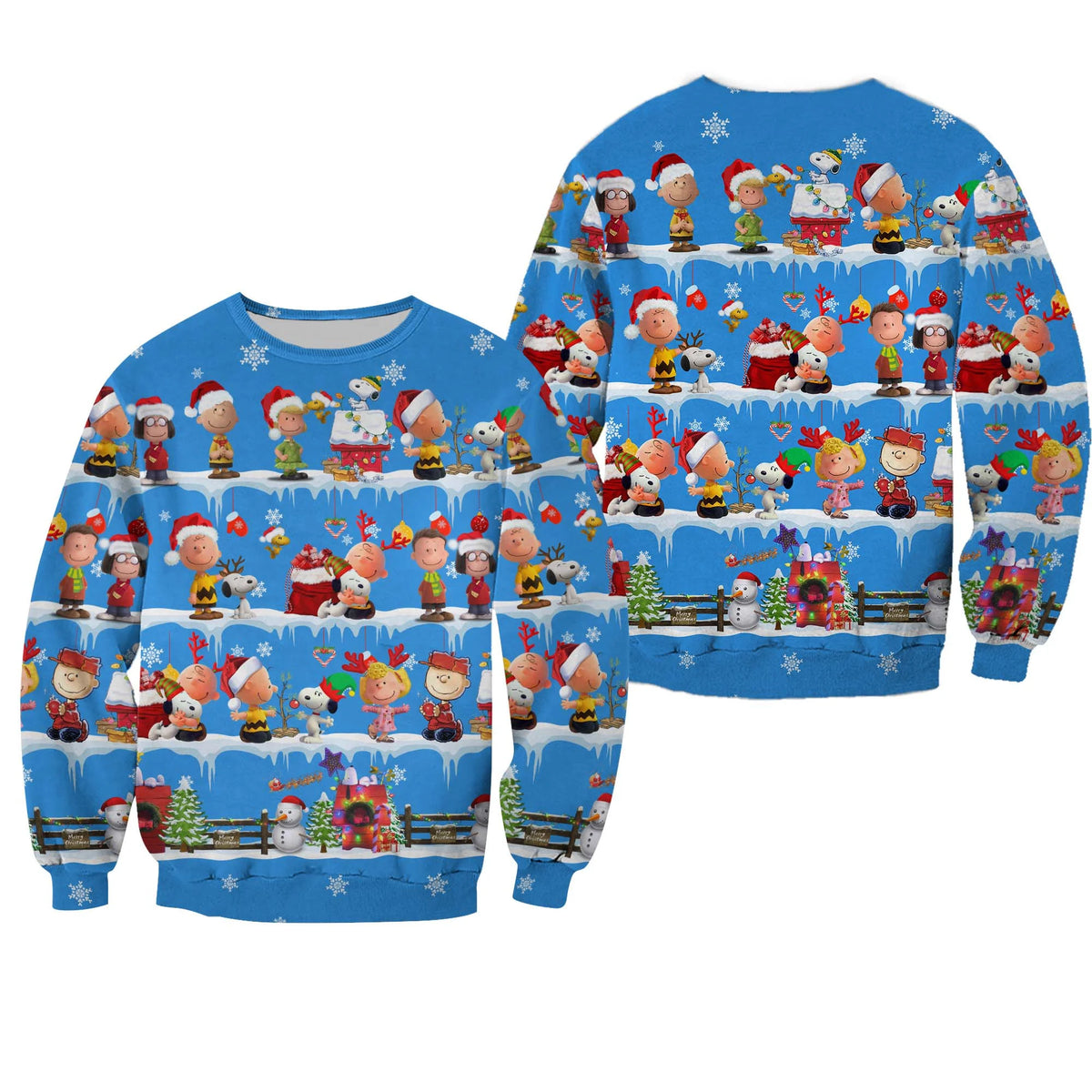 The Peanuts pattern Xmas 3D Christmas Sweater - Holiday Gift product image 4