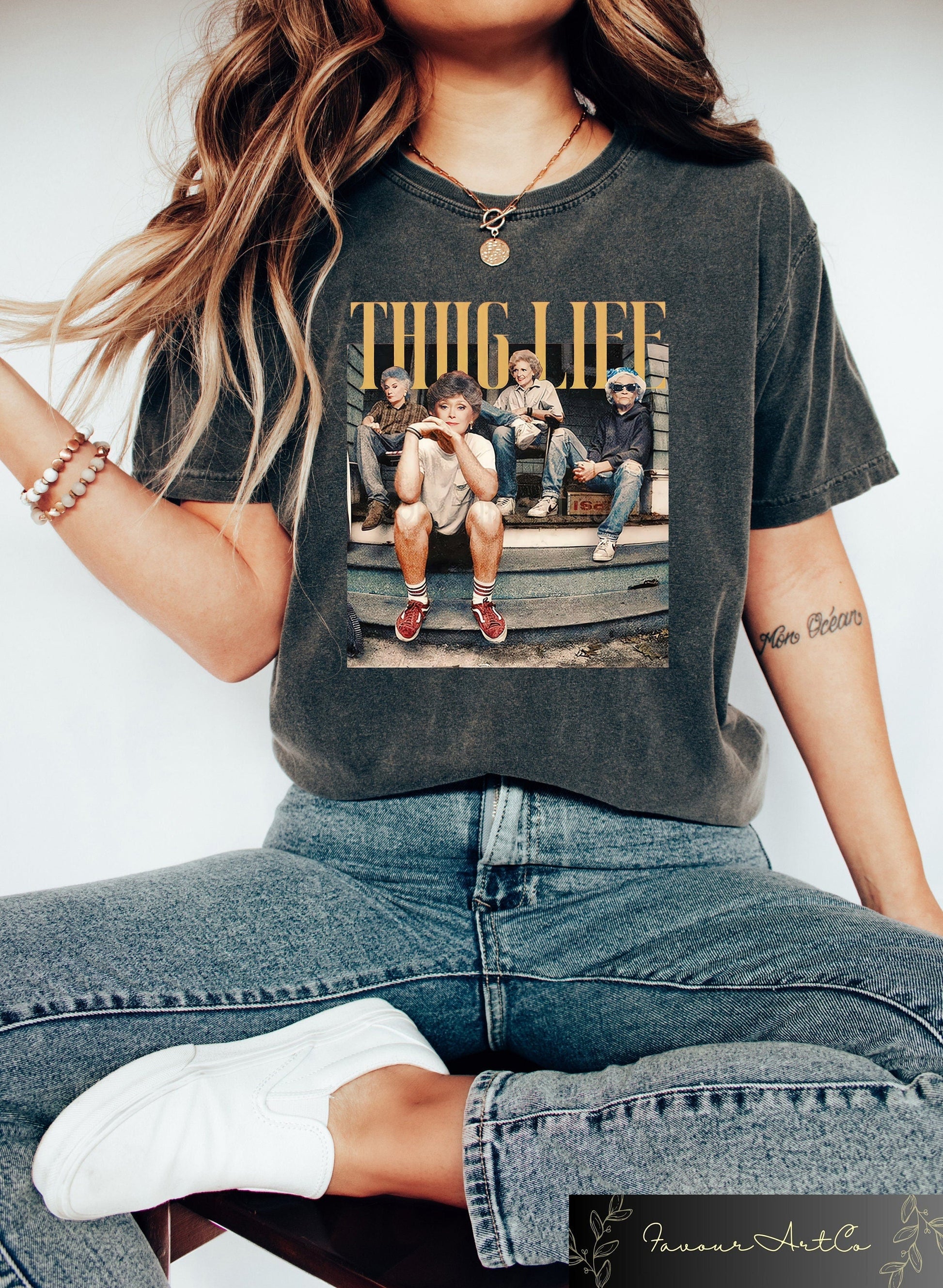 Golden Thug Life Comfor Fan Lover 80s Tv Sitcom - Adult & Kids T-Shirts, Sweatshirts & Hoodies apparel design preview 1
