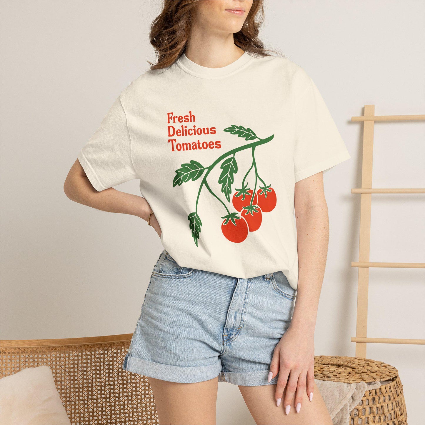 Fresh Delicious Tomatoes Tomato Vine Red Green - Adult & Kids T-Shirts, Sweatshirts & Hoodies apparel design preview 1