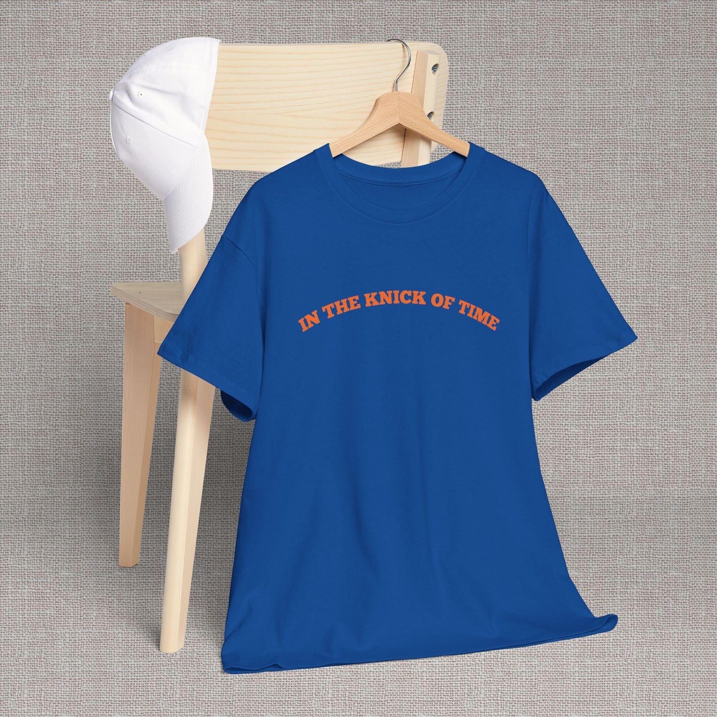 Knick Time Ny Basketball Pun Sports Fan Blue Orange - Adult & Kids T-Shirts, Sweatshirts & Hoodies apparel design preview 1