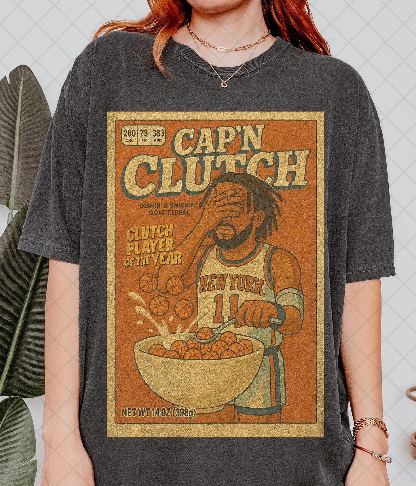Comfort Colors Limited Captain Clutch Jalen Brunson - Adult & Kids T-Shirts, Sweatshirts & Hoodies apparel design preview 1
