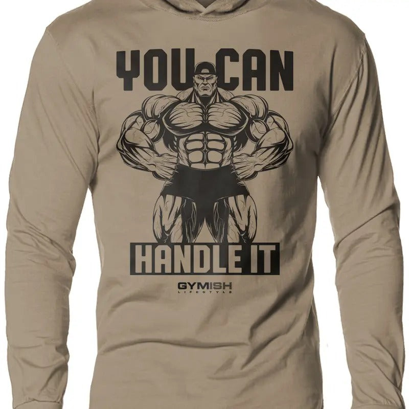 035. You Can Handle Lightweight Workout Hooded Gym - Adult & Kids T-Shirts, Sweatshirts & Hoodies apparel design preview 1