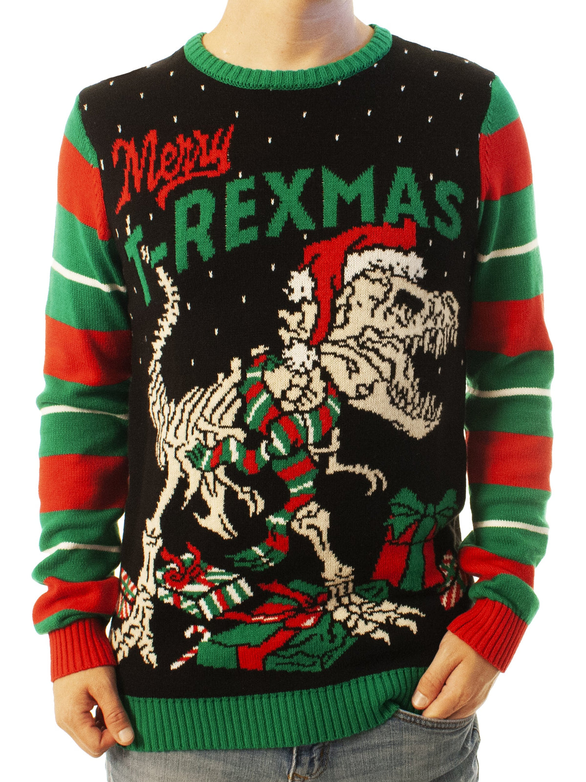 Merry T-Rexmas | For Men & Women | Unisex Sizing Ugly Christmas Sweater - Holiday Gift product image 2