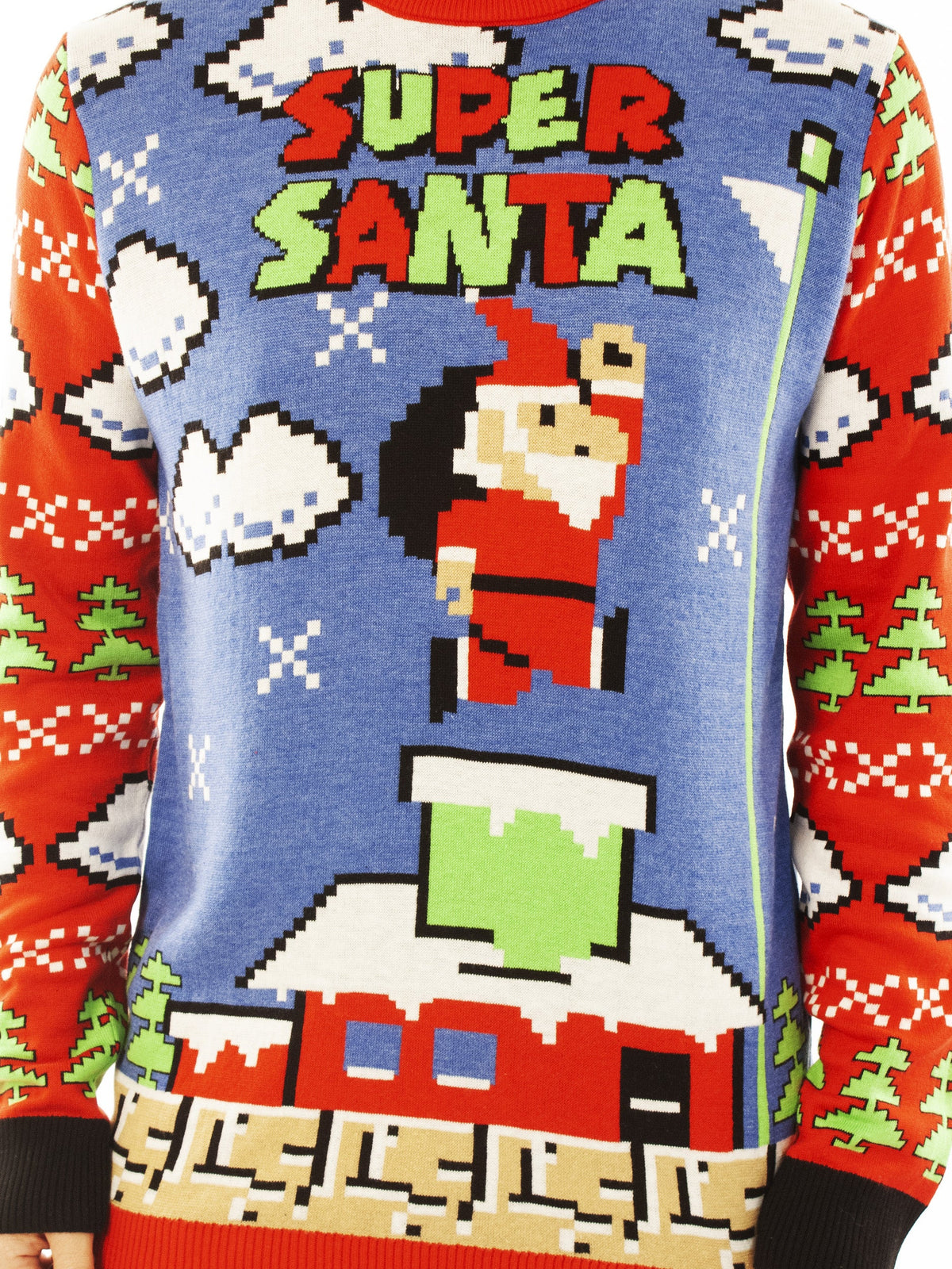Super Santa | For Men & Women | Unisex Sizing Ugly Christmas Sweater - Holiday Gift product image 3
