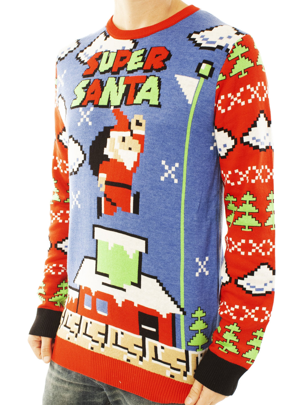 Super Santa | For Men & Women | Unisex Sizing Ugly Christmas Sweater - Holiday Gift product image 4