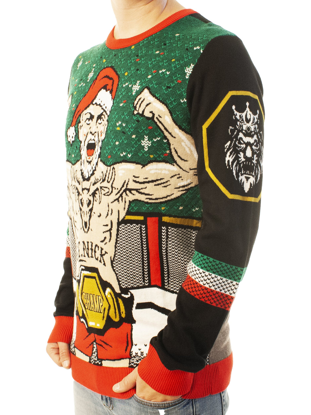 MMA Santa | For Men & Women | Unisex Sizing Ugly Christmas Sweater - Holiday Gift product image 4