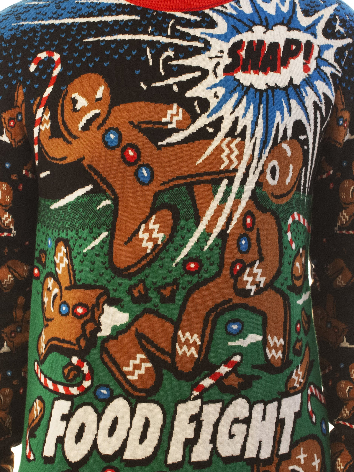 Food Fight | For Men & Women | Unisex Sizing Ugly Christmas Sweater - Holiday Gift product image 4