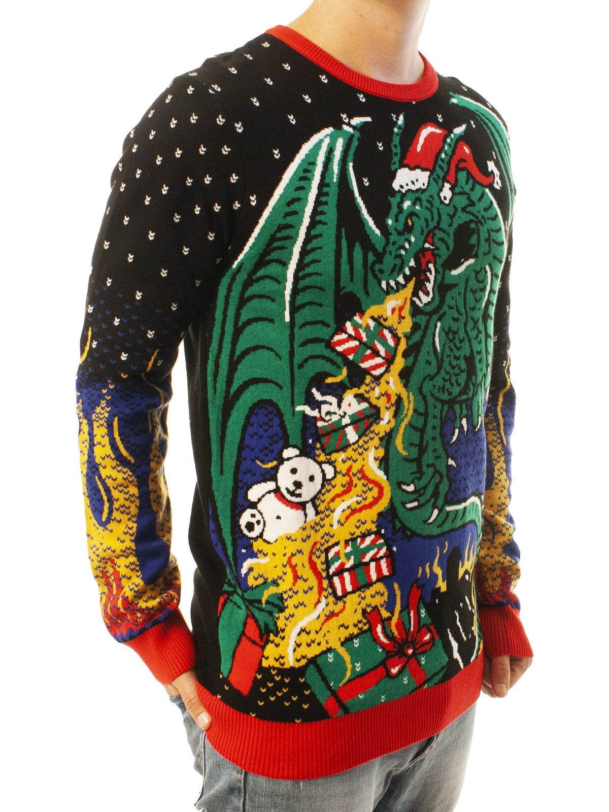 Christmas Dragon | For Men & Women | Unisex Sizing Ugly Christmas Sweater - Holiday Gift product image 4