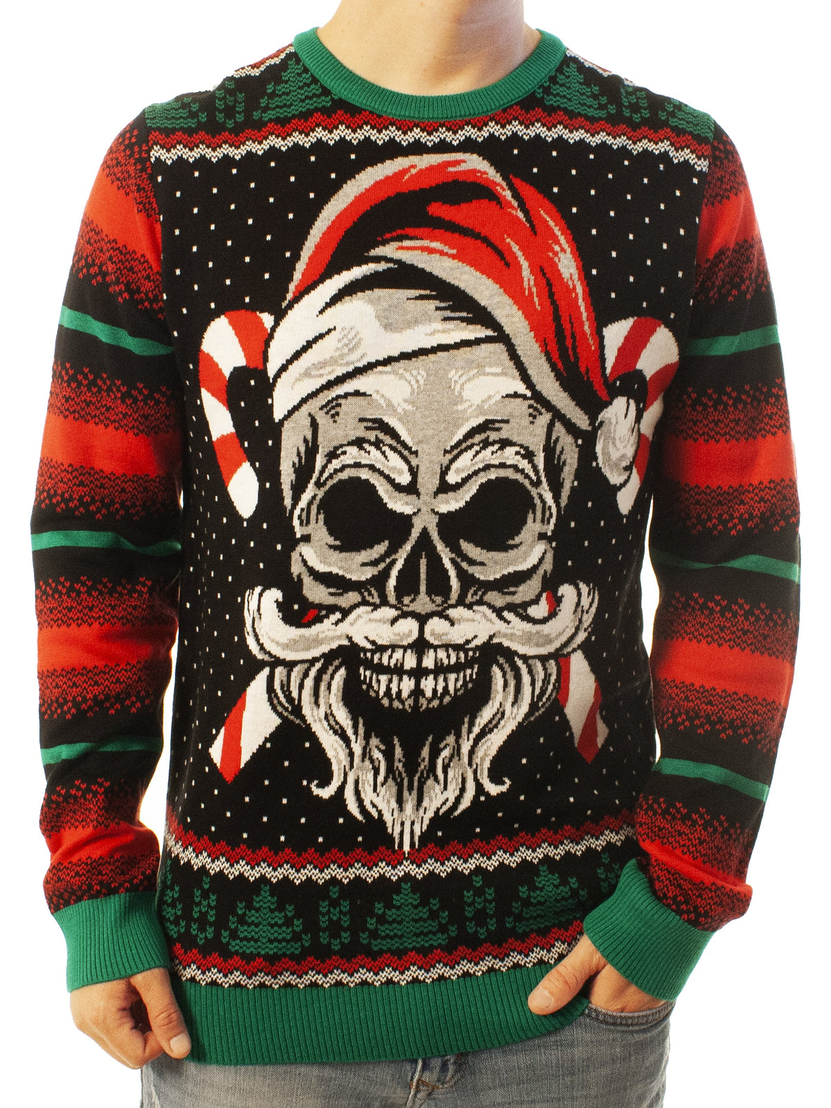 Skull Santa | For Men & Women | Unisex Sizing Ugly Christmas Sweater - Holiday Gift product image 2