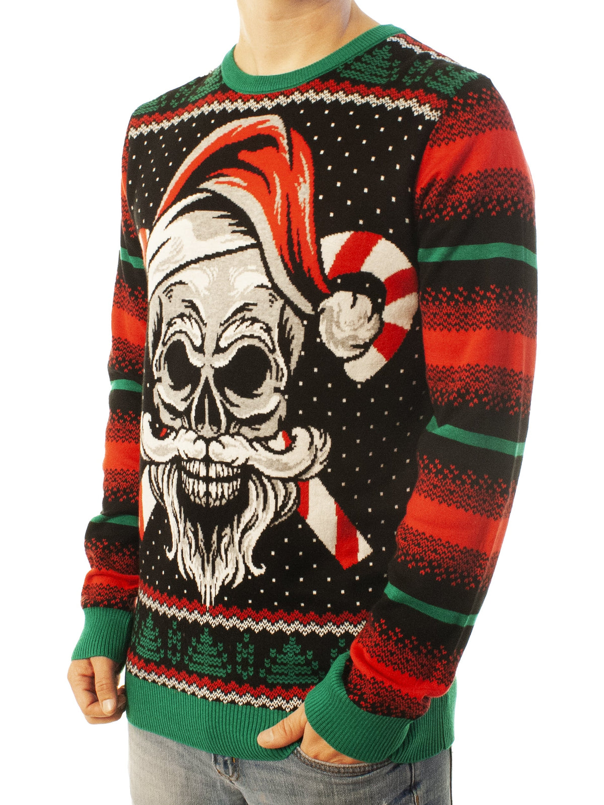 Skull Santa | For Men & Women | Unisex Sizing Ugly Christmas Sweater - Holiday Gift product image 3