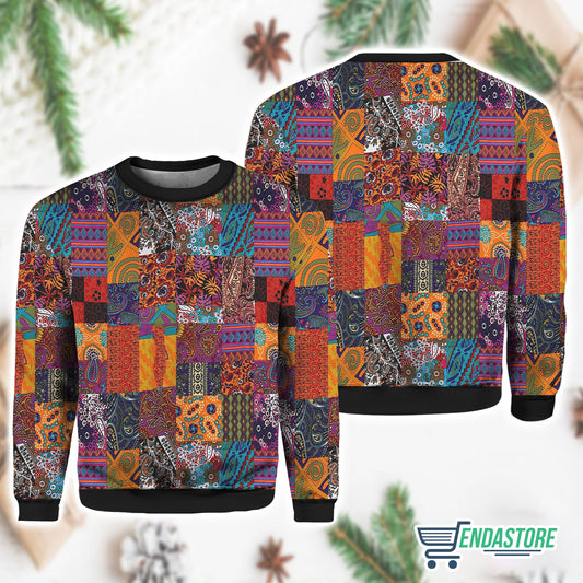 Awesome Patchwork 3D Ugly Christmas Sweater - Holiday Gift product image 2