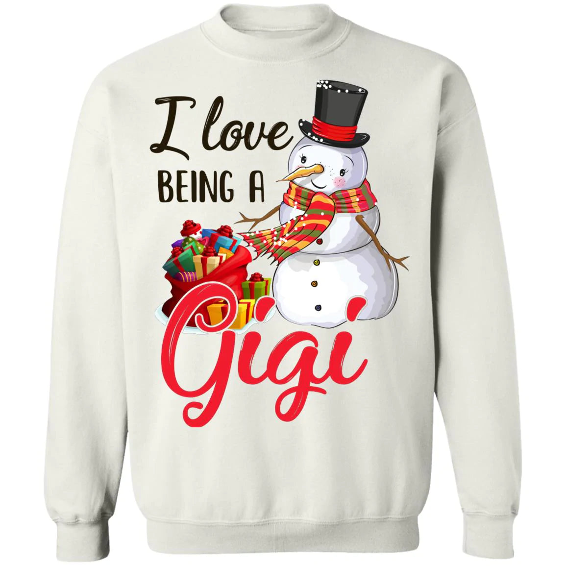 I love being a gigi snowman Christmas Sweater - Holiday Gift product image 2