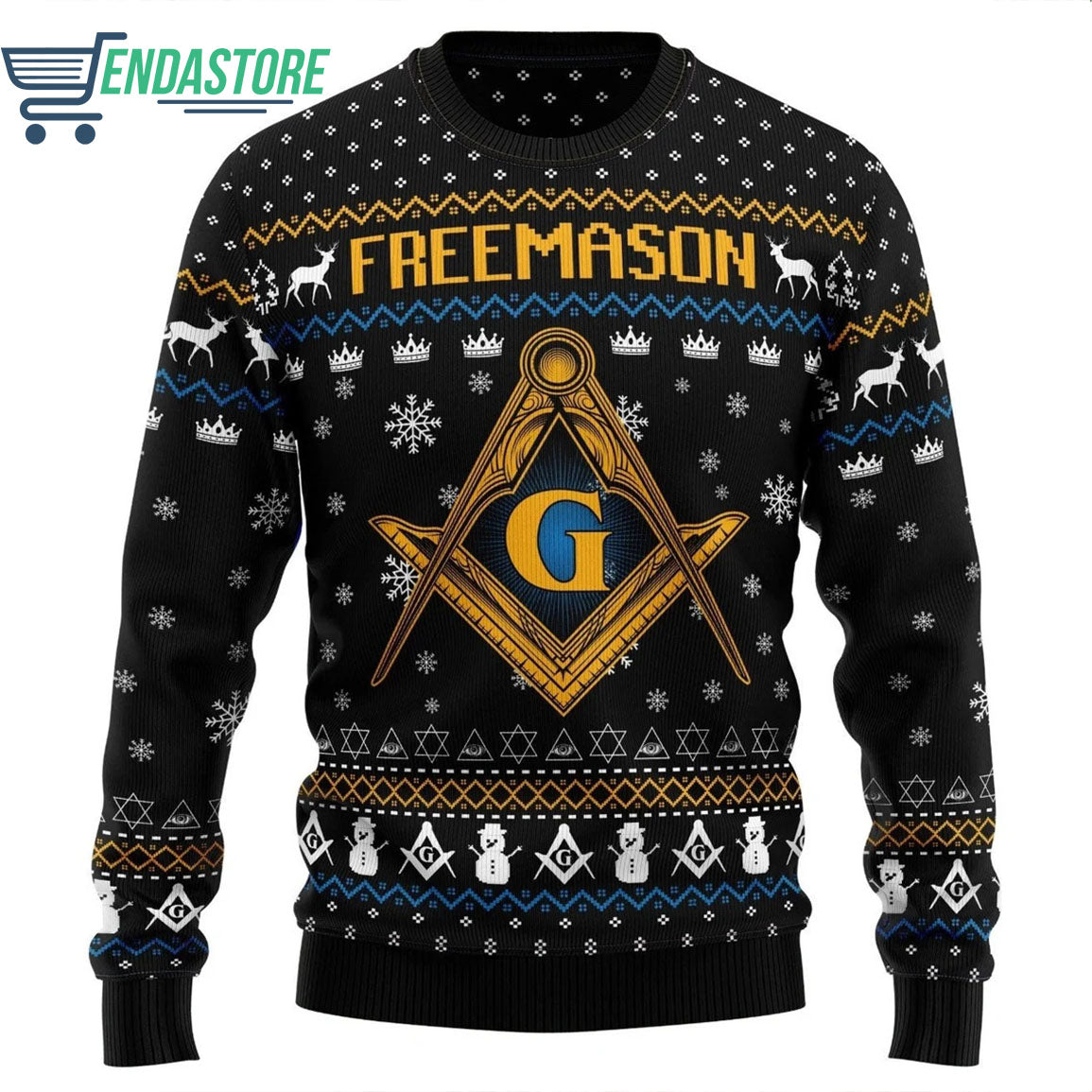 Freemason 3D Ugly Christmas Sweater - Holiday Gift product image 2