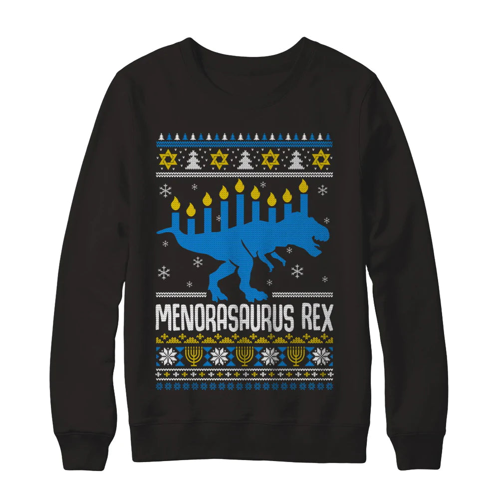 Menorasaurus rex Christmas Sweater - Holiday Gift product image 2
