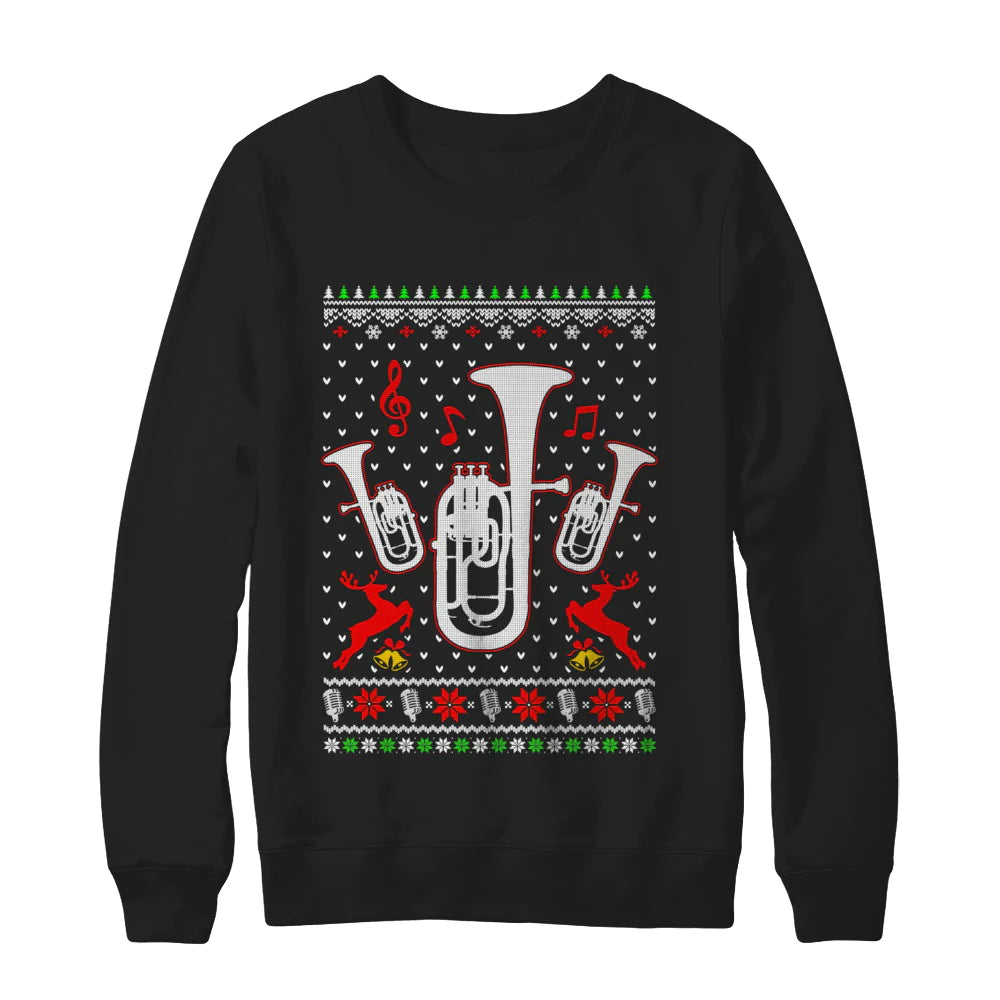 Santa euphonium Christmas Sweater - Holiday Gift product image 2