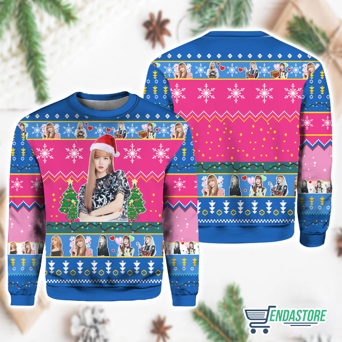 Lisa Black Pink 3D Ugly Christmas Sweater - Holiday Gift product image 2