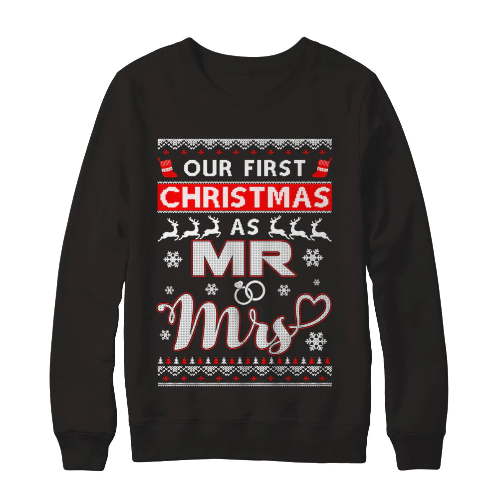 Our first Christmas as mr and mrs Christmas Sweater - Holiday Gift product image 2