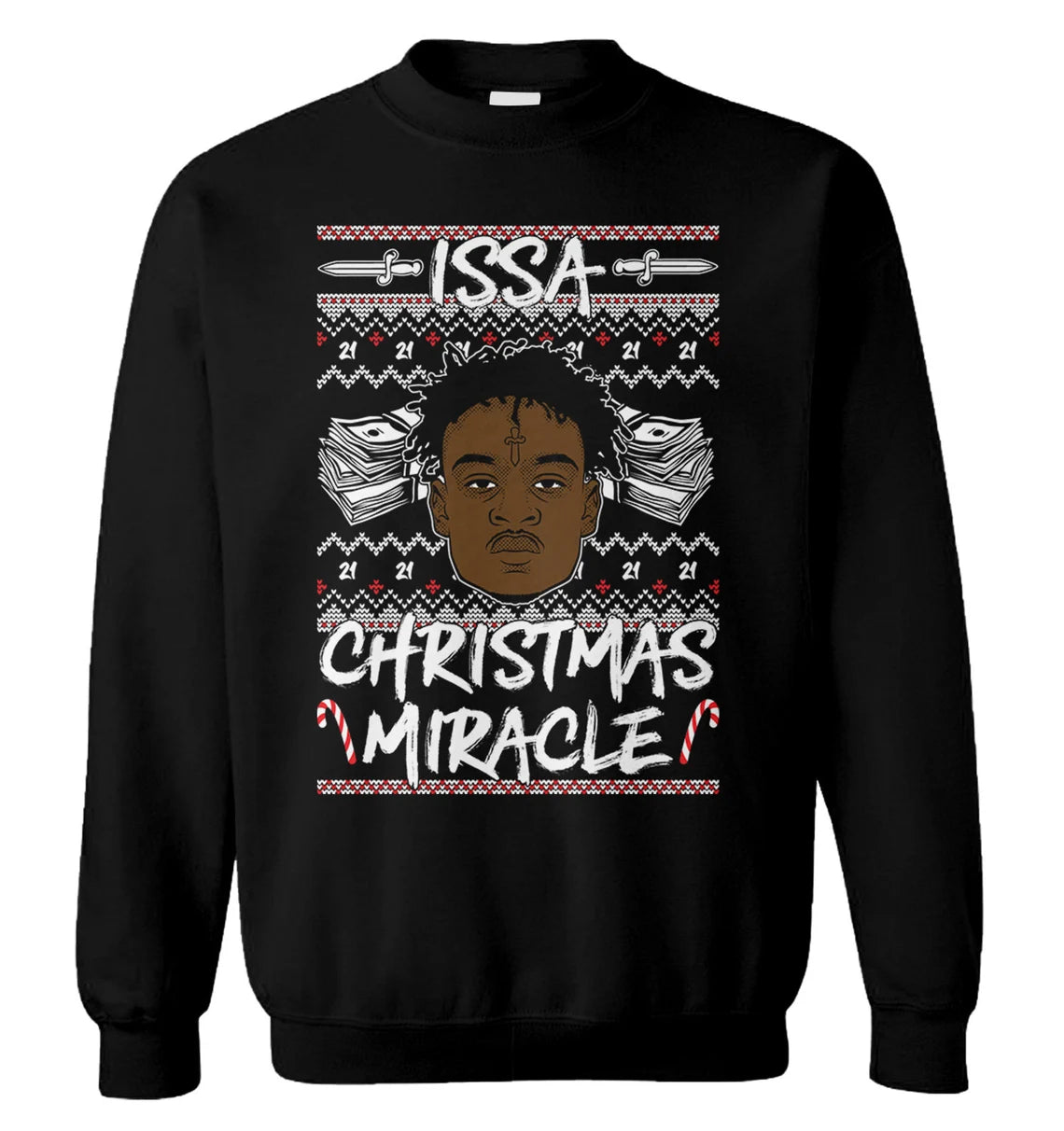 Savage issa Christmas miracle Christmas Sweater - Holiday Gift product image 2