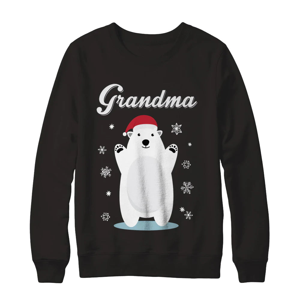 Grandma bear Christmas santa pajamas Christmas Sweater - Holiday Gift product image 2