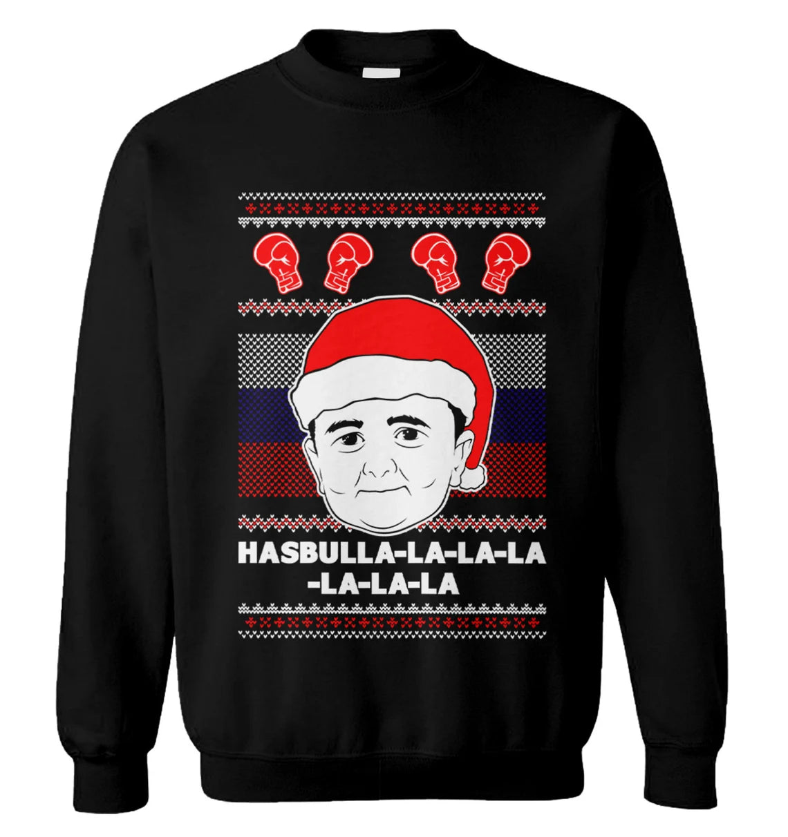Khabib Nurmagomedov hasbulla la la la la la la la Christmas Sweater - Holiday Gift product image 2
