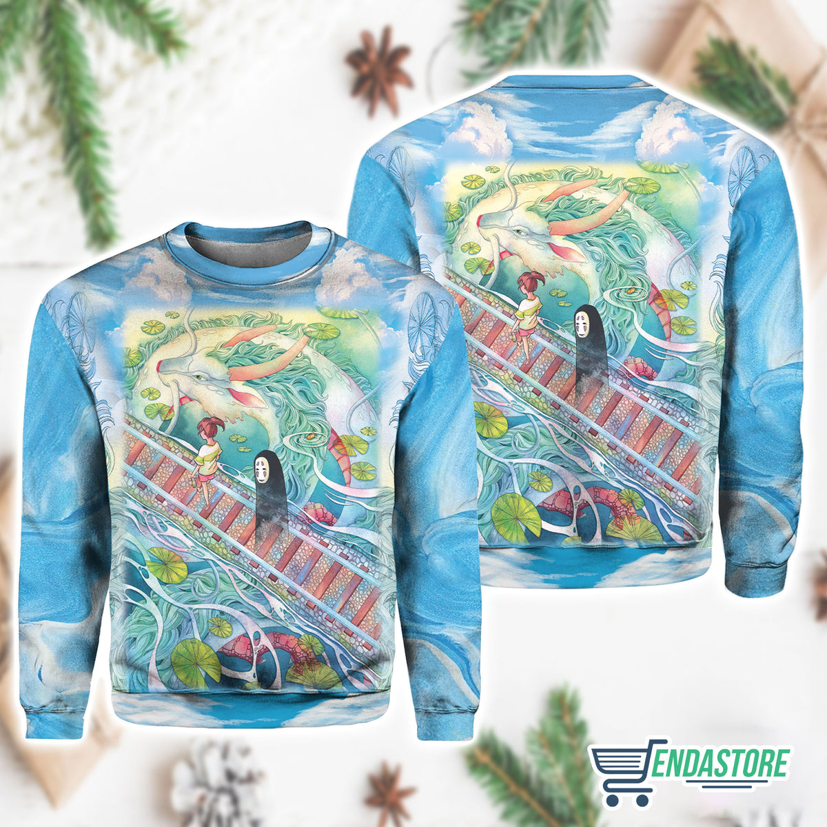 Spirited Away Follow the Railway 3D 3D Sweater - Gift Idea product image 2