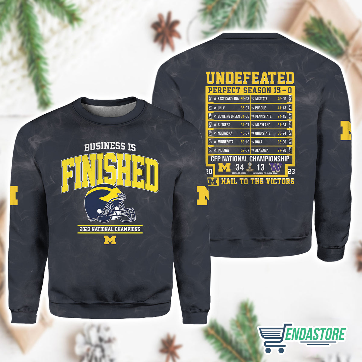 Michigan Is Finished National Champions Sweatshirt 3D Sweater - Gift Idea product image 2