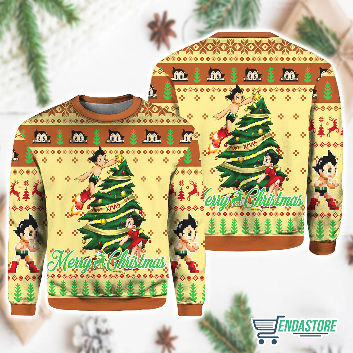 Astro Boy Merry 3D Christmas Sweater - Holiday Gift product image 2