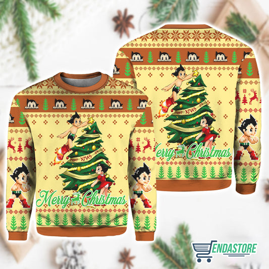 Astro Boy Merry 3D Christmas Sweater - Holiday Gift product image 2