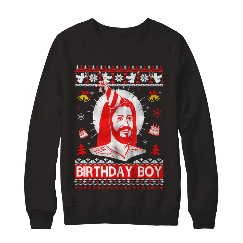 Jesus birthday boy Christmas Sweater - Holiday Gift product image 2