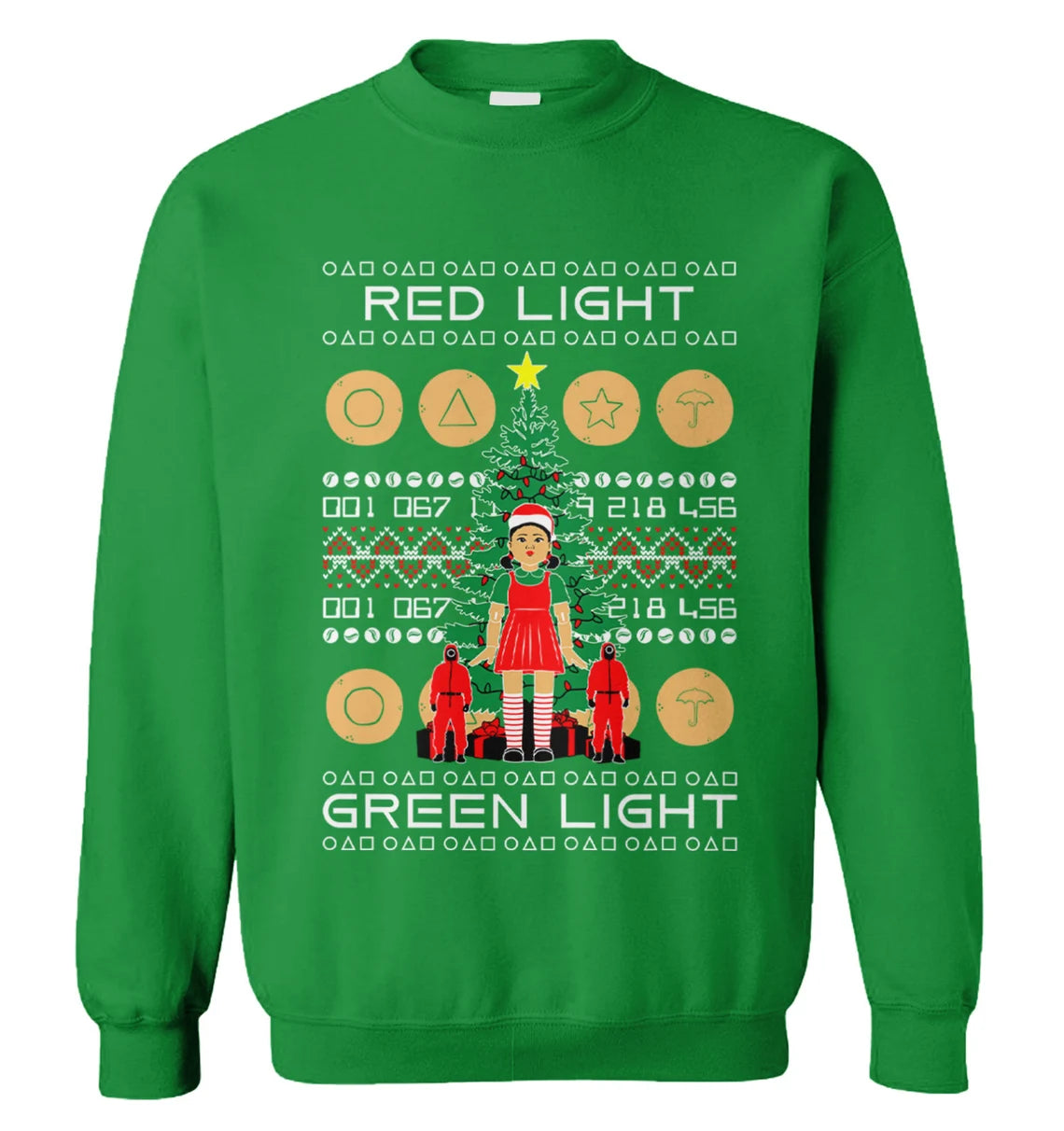 Squid Game red light green light Christmas Sweater - Holiday Gift product image 2