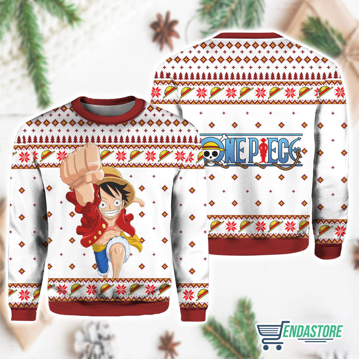 Luffy 3D Ugly Christmas Sweater - Holiday Gift product image 2
