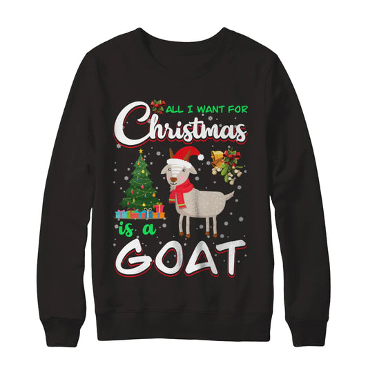 All i want for Christmas is a goat Christmas Sweater - Holiday Gift product image 2