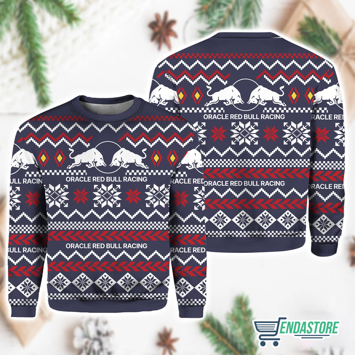 Oracle Red Bull Racing 3D Ugly Christmas Sweater - Holiday Gift product image 2