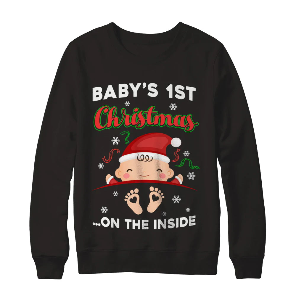 Baby’s 1st Christmas on the inside Christmas Sweater - Holiday Gift product image 2