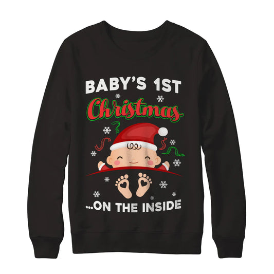 Baby’s 1st Christmas on the inside Christmas Sweater - Holiday Gift product image 2