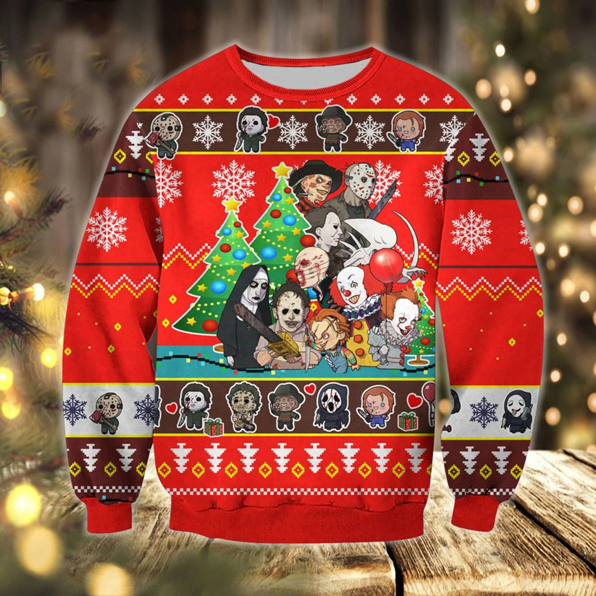 Black Cat on the naughty list and i regret nothing 3D Christmas Sweater - Holiday Gift product image 5