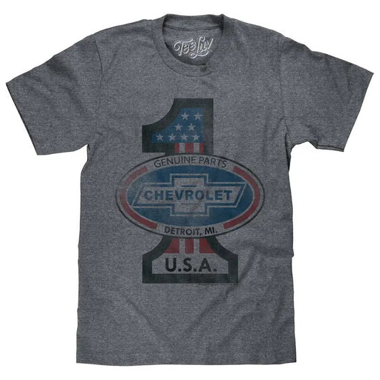 #1 Chevrolet Gray - Adult & Kids T-Shirts, Sweatshirts & Hoodies apparel design preview 1