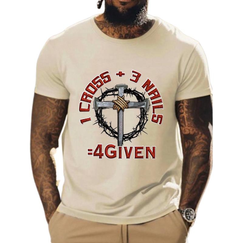 1 Cross 3 Nails 4Given Forgiven Pure Cotton Fabric - Adult & Kids T-Shirts, Sweatshirts & Hoodies apparel design preview 1