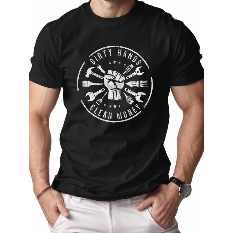 1 Pc 100% Cotton DIRTY HANDS CLEAN MONEY Pure Comfort - Adult & Kids T-Shirts, Sweatshirts & Hoodies apparel design preview 1